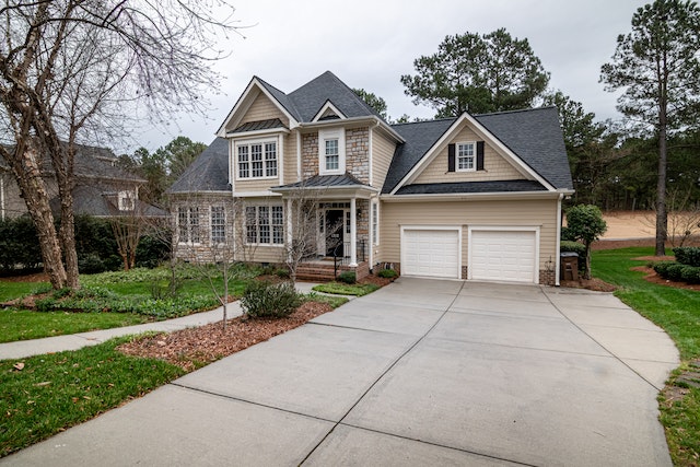 large home with two car garage