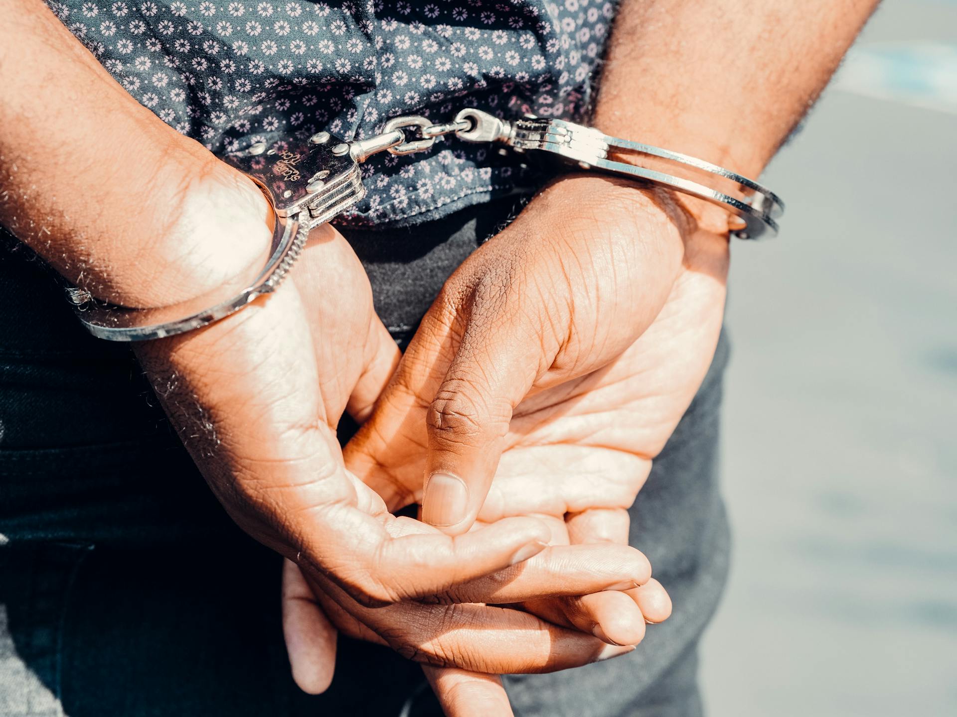 man in handcuffs